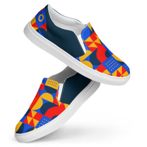 Cubism Art v2 Men’s slip-on canvas shoes
