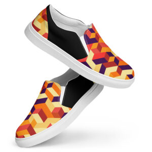 Cubism Art v3 Men’s slip-on canvas shoes